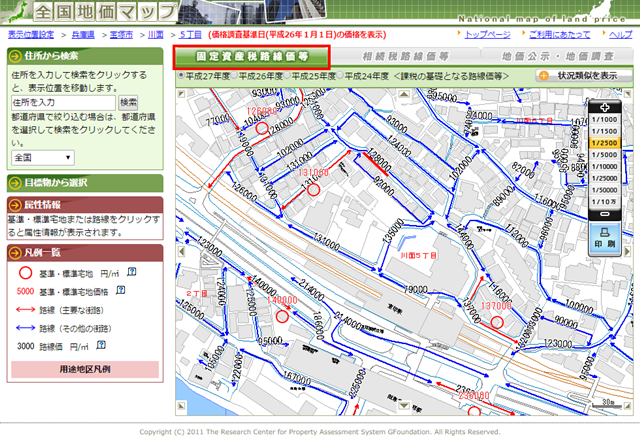 固定資産税路線価