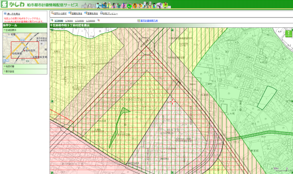 柏市都市計画情報配信サービス